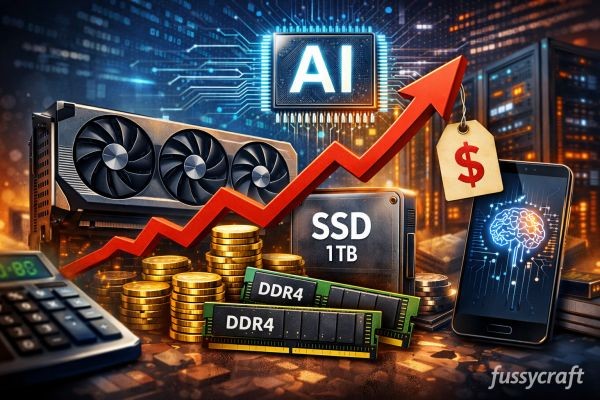 Proč hardware zdražuje: jak AI mění ceny pamětí, SSD a grafických karet