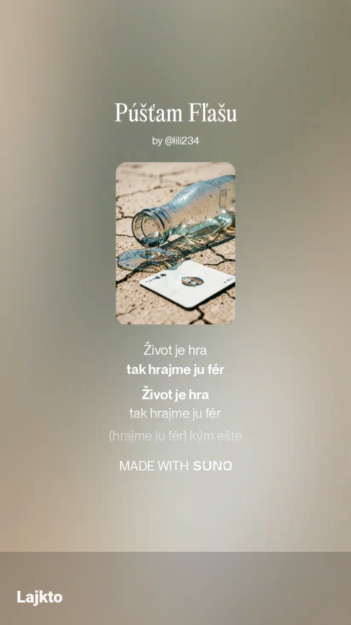 Púšťam Fľašu